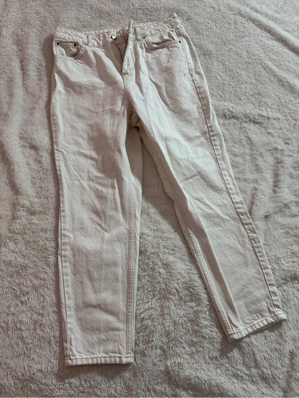 Women's High-Rise Slim Jeans in Off-White
